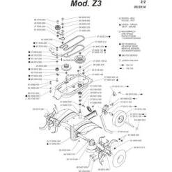 Cinghia Retromarcia Piana 15 TBN 950 X 10 - Motozappa Z2 E Z3 - Eurosystems