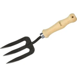 No Name Forca A Mano 3 Denti, Manico In Faggio 155 Cm