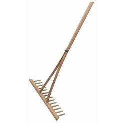 No Name Rake Fieno 14 Denti 540mm Con Manico In Legno