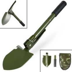 Pala Pieghevole Militare Campeggio Multifunzione Multiuso Sega Piccone Zappa