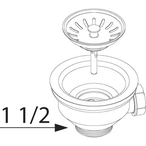 Sanitop-Wingenroth, Filtro A Cestello Con Troppopieno 11/2 Mm, 22341 6 - immagine 2