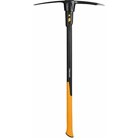 Fiskars Piccone IsoCore L Per Lavori Pesanti Su Terreni Duri E Sassosi, Lunghezza: 91 Cm, Peso: 3,4 Kg, Nero/Arancione, 1020166
