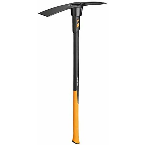 Fiskars Piccone IsoCore L Per Lavori Pesanti Su Terreni Duri E Sassosi, Lunghezza: 91 Cm, Peso: 3,4 Kg, Nero/Arancione, 1020166 - immagine 2