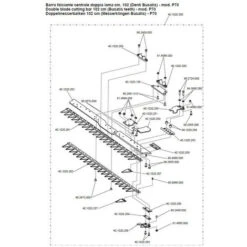 Eurosystems RICAMBIO DENTE BARRA L. P70 Per Barra Falciante P70