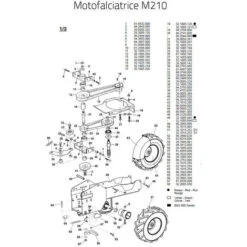 Eurosystems RICAMBIO MOLLA ATTACCO ATTREZZO Per Motofalciatrice M210
