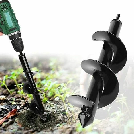 Trapano Da Giardino, Trivella A Mano, Attrezzi Da Giardinaggio Scavatrice Per Fori Da Giardino Con Guida Esagonale Antiscivolo, Piantagione A Spirale Rapida Per Piantare Bulbi Di Fiori