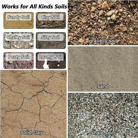 Trapano Da Giardino, Trivella A Mano, Attrezzi Da Giardinaggio Scavatrice Per Fori Da Giardino Con Guida Esagonale Antiscivolo, Piantagione A Spirale Rapida Per Piantare Bulbi Di Fiori - immagine 5