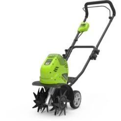 Greenworks G40TL - Motocoltivatore A Batteria, Motozappa Con Fresa A Denti Anteriore, Larghezza Di Lavoro 25cm, Profondità Di Azione 13cm, SENZA Batteria 40V E Caricabatterie, Garanzia 3 Anni