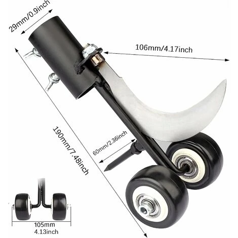 Attrezzo Per Diserbo Manuale, Diserbo Manuale Con Ruote Attrezzo Per Diserbo Da Giardino Per La Pulizia Tra Lastre Di Pietra, Blocchi, Patii E Prati - immagine 2