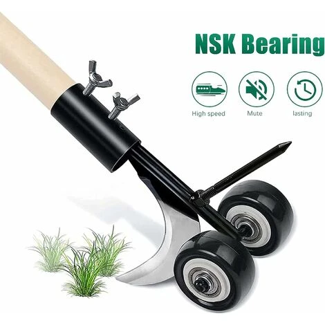 Attrezzo Per Diserbo Manuale, Diserbo Manuale Con Ruote Attrezzo Per Diserbo Da Giardino Per La Pulizia Tra Lastre Di Pietra, Blocchi, Patii E Prati - immagine 3