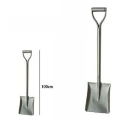 Trade Shop - Badile Vanga Pala Attrezzo Giardino Giardinaggio Campeggio Metallo 100 Cm 63311